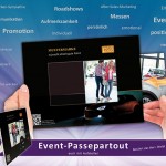 Event-Passepartout Flyer mit Muster Gutschein